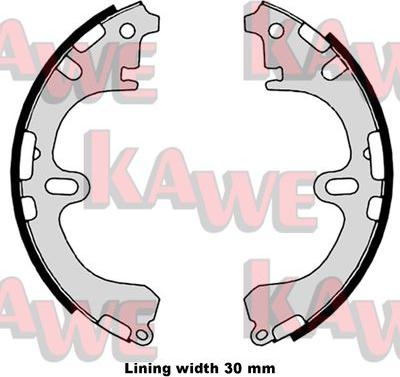 Kawe 08800 - Jeu de mâchoires de frein cwaw.fr