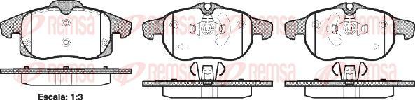 Kawe 0888 40 - Kit de plaquettes de frein, frein à disque cwaw.fr