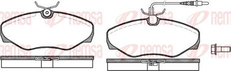 Kawe 0834 01 - Kit de plaquettes de frein, frein à disque cwaw.fr