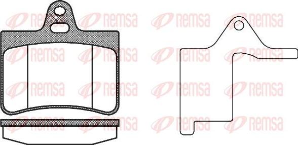 Kawe 0830 20 - Kit de plaquettes de frein, frein à disque cwaw.fr