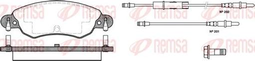 Kawe 0829 04 - Kit de plaquettes de frein, frein à disque cwaw.fr