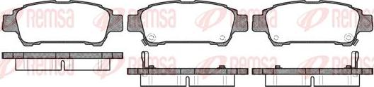 Kawe 0820 02 - Kit de plaquettes de frein, frein à disque cwaw.fr