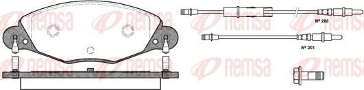 Kawe 0827 04 - Kit de plaquettes de frein, frein à disque cwaw.fr