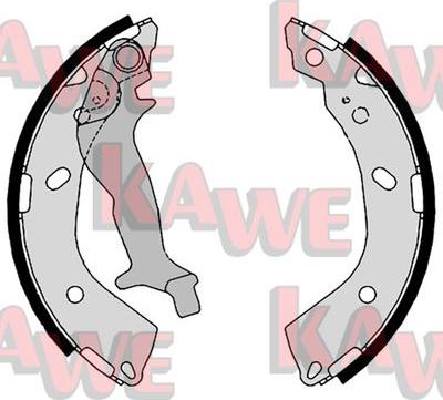 Kawe 08760 - Jeu de mâchoires de frein cwaw.fr