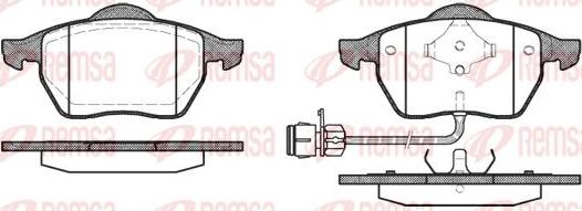 Kawe 0390 02 - Kit de plaquettes de frein, frein à disque cwaw.fr