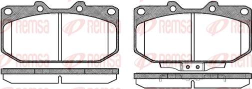 Kawe 0348 02 - Kit de plaquettes de frein, frein à disque cwaw.fr