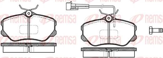 Kawe 0303 02 - Kit de plaquettes de frein, frein à disque cwaw.fr