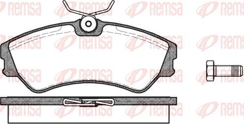 Kawe 0383 00 - Kit de plaquettes de frein, frein à disque cwaw.fr