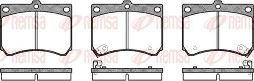 Kawe 0333 02 - Kit de plaquettes de frein, frein à disque cwaw.fr