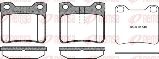 Kawe 0321 10 - Kit de plaquettes de frein, frein à disque cwaw.fr