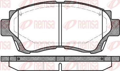 Kawe 0370 00 - Kit de plaquettes de frein, frein à disque cwaw.fr