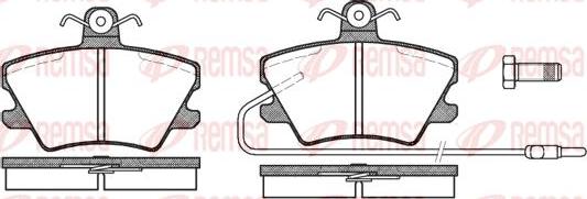 Kawe 0241 02 - Kit de plaquettes de frein, frein à disque cwaw.fr