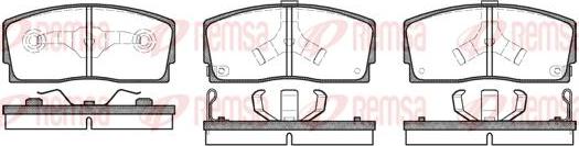 Kawe 0254 02 - Kit de plaquettes de frein, frein à disque cwaw.fr