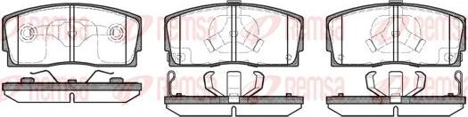 Kawe 0254 12 - Kit de plaquettes de frein, frein à disque cwaw.fr