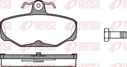 Kawe 0205 00 - Kit de plaquettes de frein, frein à disque cwaw.fr