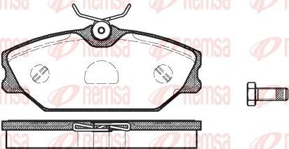 Kawe 0208 00 - Kit de plaquettes de frein, frein à disque cwaw.fr