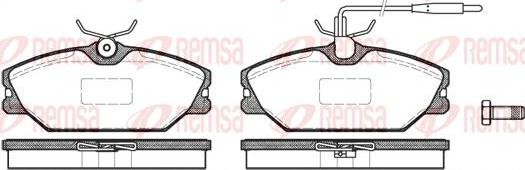 Kawe 0208 12 - Kit de plaquettes de frein, frein à disque cwaw.fr