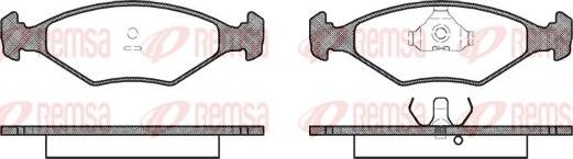 Kawe 0281 00 - Kit de plaquettes de frein, frein à disque cwaw.fr