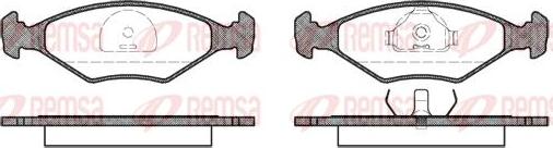 Kawe 0281 10 - Kit de plaquettes de frein, frein à disque cwaw.fr