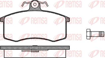 Kawe 0221 00 - Kit de plaquettes de frein, frein à disque cwaw.fr