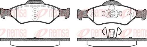 Kawe 0765 00 - Kit de plaquettes de frein, frein à disque cwaw.fr