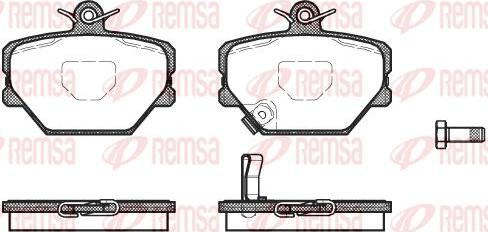 Kawe 0705 02 - Kit de plaquettes de frein, frein à disque cwaw.fr