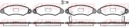 Kawe 0702 02 - Kit de plaquettes de frein, frein à disque cwaw.fr