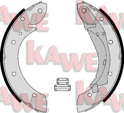 Kawe 07165 - Jeu de mâchoires de frein cwaw.fr