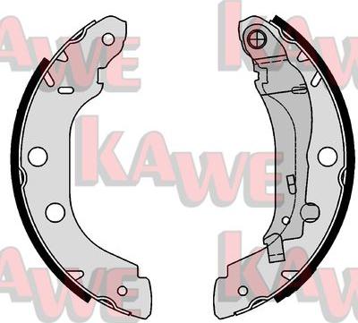 Kawe 07340 - Jeu de mâchoires de frein cwaw.fr