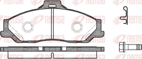 Kawe 0730 01 - Kit de plaquettes de frein, frein à disque cwaw.fr