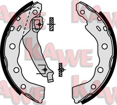 Kawe 07740 - Jeu de mâchoires de frein cwaw.fr