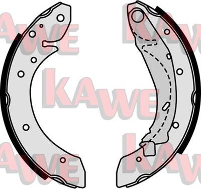 Kawe 07730 - Jeu de mâchoires de frein cwaw.fr