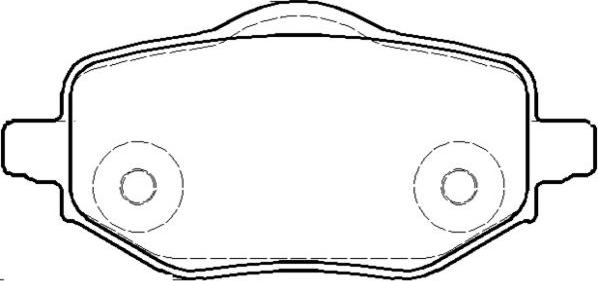 Kawe 1952 00 - Kit de plaquettes de frein, frein à disque cwaw.fr