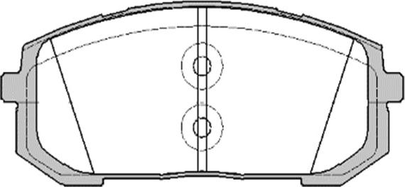 Kawe 1923 02 - Kit de plaquettes de frein, frein à disque cwaw.fr