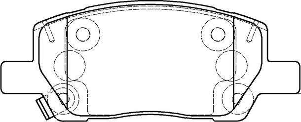 Kawe 1974 02 - Kit de plaquettes de frein, frein à disque cwaw.fr