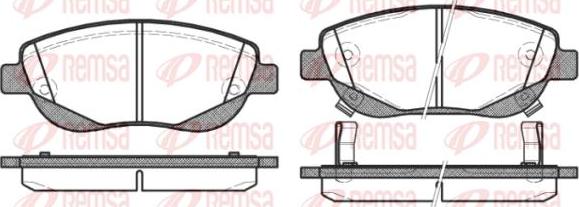 Kawe 1448 02 - Kit de plaquettes de frein, frein à disque cwaw.fr