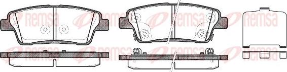 Kawe 1458 02 - Kit de plaquettes de frein, frein à disque cwaw.fr