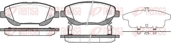 Kawe 1453 02 - Kit de plaquettes de frein, frein à disque cwaw.fr