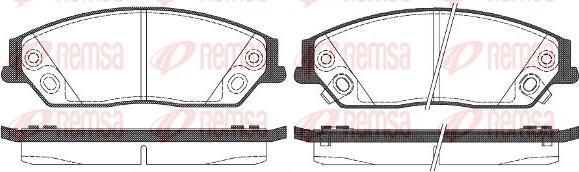 Kawe 1467 02 - Kit de plaquettes de frein, frein à disque cwaw.fr