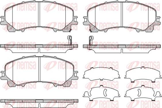 Kawe 1407 12 - Kit de plaquettes de frein, frein à disque cwaw.fr