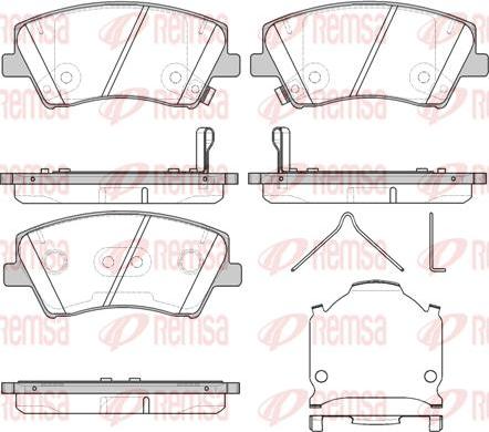 Kawe 1412 04 - Kit de plaquettes de frein, frein à disque cwaw.fr