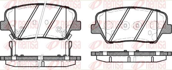 Kawe 1412 12 - Kit de plaquettes de frein, frein à disque cwaw.fr