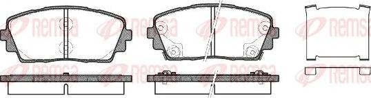 Kawe 1481 02 - Kit de plaquettes de frein, frein à disque cwaw.fr