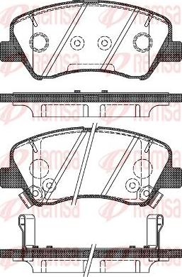 Kawe 1488 02 - Kit de plaquettes de frein, frein à disque cwaw.fr