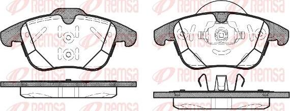 Kawe 1482 00 - Kit de plaquettes de frein, frein à disque cwaw.fr