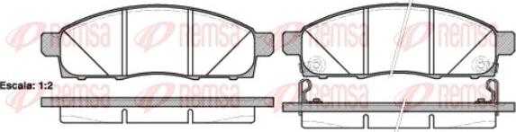 Kawe 1434 02 - Kit de plaquettes de frein, frein à disque cwaw.fr