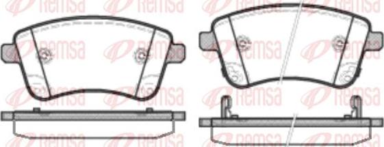 Kawe 1435 02 - Kit de plaquettes de frein, frein à disque cwaw.fr