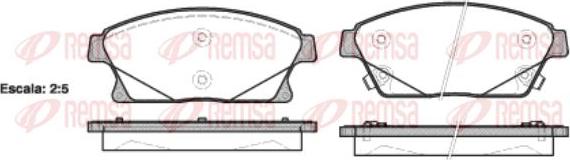 Kawe 1431 02 - Kit de plaquettes de frein, frein à disque cwaw.fr