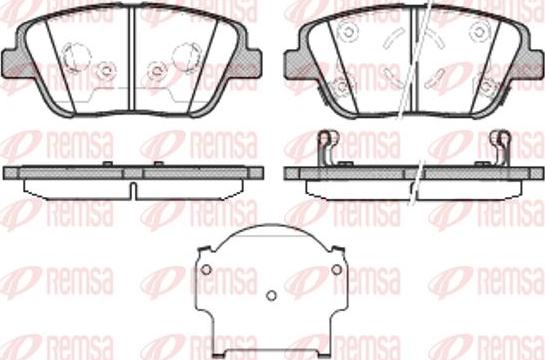 Kawe 1423 02 - Kit de plaquettes de frein, frein à disque cwaw.fr