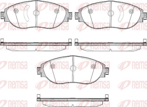 Kawe 1470 00 - Kit de plaquettes de frein, frein à disque cwaw.fr